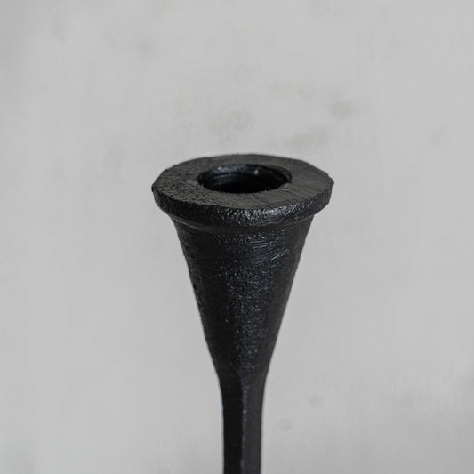 cast iron steel candle holder