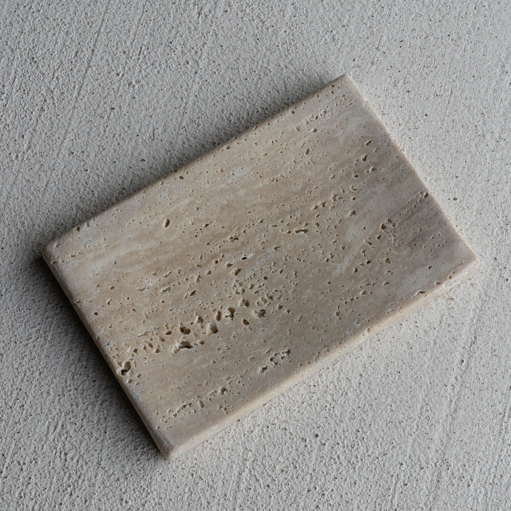 travertine soap dish
