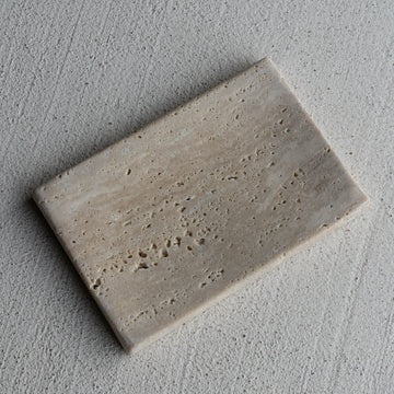 travertine soap dish