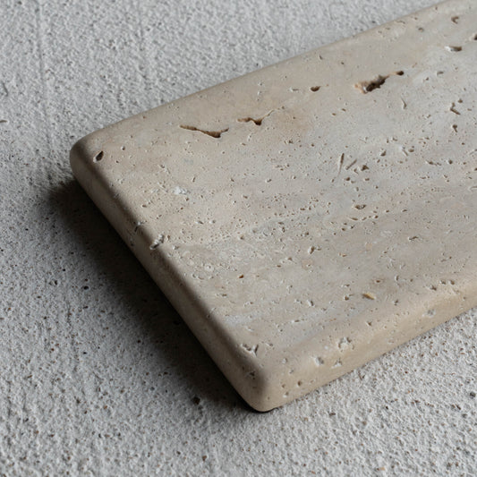 travertine soap dish