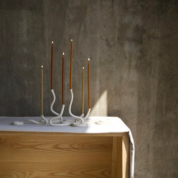 beeswax 23cm thin candles (set of 10)
